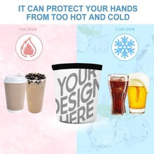 Charger l'image dans la galerie, Manchon pour Tasse Bouteille Café Réutilisable Personnalisée Avec Photo Texte Motif Logo