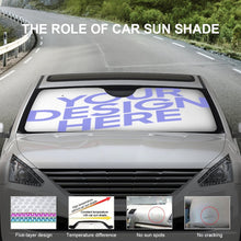 Charger l'image dans la galerie, Pare-soleil voiture de pare-brise personnalisé avec texte photo logo