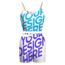 Charger l'image dans la galerie, HTZ bretelles ensemble gilet col V Personnalisé avec photo et texte (Plusieurs conceptions d'image)