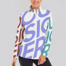 Charger l'image dans la galerie, Haut de sport à manches longues pour yoga fitness pour femme SDS007 personnalisé avec texte logo photo (Impression des multi-images)