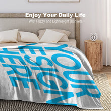 Charger l'image dans la galerie, Couverture en peluche Adulte enfant confortable personnalisée avec photo image logo motif texte
