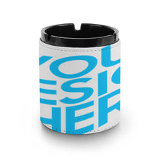 Charger l'image dans la galerie, Cendrier en cuir personnalisé avec prénom photo texte logo motif