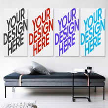 Charger l'image dans la galerie, Peinture suspendue Version verticale 1:2 GY0903487 Personnalisé (Quatre panneaux avec différentes conceptions d'image)