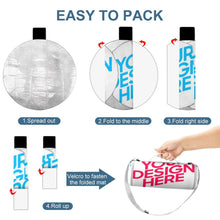 Charger l'image dans la galerie, Tapis de pique-nique extérieur rond Q004 impression personnalisé avec photo logo motif texte