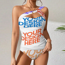 Charger l'image dans la galerie, 2024 nouvelle Maillot de bain tankini pour femmes ensemble 2 pièces SDS2002 personnalisée avec prénom motif texte (conception multi-images)