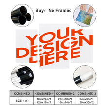 Charger l'image dans la galerie, Peintures suspendues personnalisées: un ensemble de trois photos