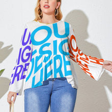 Charger l'image dans la galerie, PL Haut ample de grande taille (Queue de jupe haute et basse, Fat Model) Personnalisé conception d'images multiples