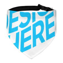 Charger l'image dans la galerie, Collier pour animaux de compagnie écharpe animal foulard triangle bandanas pour chiens chats personnalisé avec photos motif texte logo