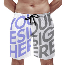Charger l'image dans la galerie, Homme short de bain / maillot de bain / short de plage à séchage rapide avec cordon de serrage D1P personnalisée avec photo texte (Impression Complète Multi-Image)