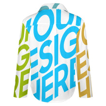 Charger l'image dans la galerie, Chemise blouse femme chic à manches longues femme B648 personnalisé avec photo logo texte motif (impression des multi-images)