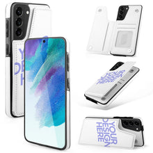 Charger l'image dans la galerie, Coque de téléphone à rabat en cuir TPU pour Samsung Galaxy S21 3C0705121 personnalisé avec photo logo texte motif