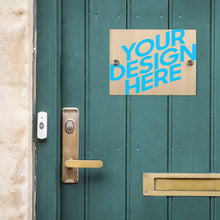 Charger l'image dans la galerie, Plaque de porte en bois (carré) GY0903350 Personnalisé avec texte et numéro