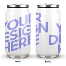 Charger l'image dans la galerie, Bouteille d'eau en Cola / Gobelet à paille personnalisée de plusieurs images avec texte et logo photo