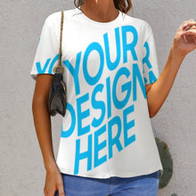 Charger l'image dans la galerie, Impression d'image unique T-shirt col rond grande taille confortable femme NT personnalisé avec photo logo texte motif
