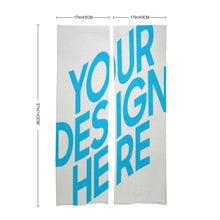 Charger l'image dans la galerie, Rideau de porte personnalisé en chanvre blanc (deux motifs continus)