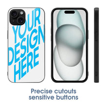 Charger l'image dans la galerie, Coque de téléphone en verre iPhone 15 / 15 Plus / 15 Pro / 15 Pro Max personnalisé avec photo motif texte