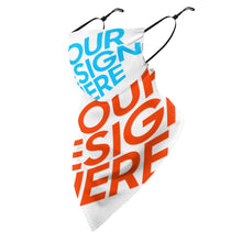 Charger l'image dans la galerie, Masque / Bandana à boucle d'oreille personnalisé avec photo logo motif texte