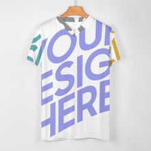 Charger l'image dans la galerie, Tee shirt maillot de football respirant à manches courtes et col en V pour hommes 3Z06 personnalisée avec photo texte motif logo (impression complète multi-images)