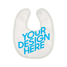 Charger l'image dans la galerie, Bavoir imperméable bébé repas personnalisé avec photo logo motif texte