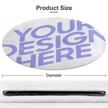 Charger l'image dans la galerie, Tapis de sol rond confortable pour la maison personnalisé avec motif photo logo texte