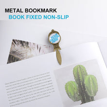 Charger l'image dans la galerie, Marque-page / signet en métal rétro (forme B) BG1613018 Personnalisé avec texte et logo