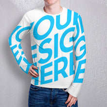 Charger l'image dans la galerie, Sweatshirt Tee shirt chemise à manches longues homme avec poche ELREV2 personnalisé avec photo logo texte motif (Impression d'image unique)