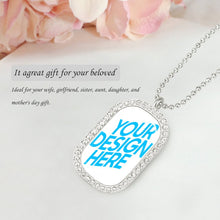 Charger l'image dans la galerie, Collier de diamants personnalisé avec prénom photo argent or