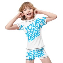 Charger l'image dans la galerie, Maillot de bain short manches courtes garçon BT002 personnalisé avec photo texte