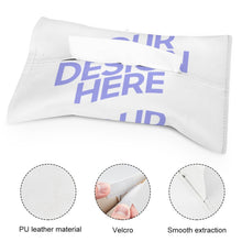 Charger l'image dans la galerie, Housse poche mouchoir / pochette mouchoir en cuir PU personnalisé avec photo texte motif logo