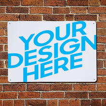 Charger l'image dans la galerie, Panneau indicateur / plaque signe en aluminium (20×30cm) GY0903294 Personnalisé avec logo et texte