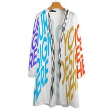 Charger l'image dans la galerie, Cardigan Gilet mi-long Femme Chic NZ060 personnalisé avec photo logo motif texte (impression des multi-images)