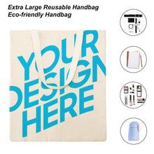 Charger l'image dans la galerie, Sac en toile avec une grande capacité personnalisé avec motif photo logo texte