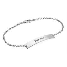 Charger l'image dans la galerie, Bracelet Coordonné avec plaque signalétique S0027 gravé personnalisé avec texte prénom