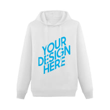Charger l'image dans la galerie, Sweat pull à capuche homme sans poche personnalisé avec photo motif et logo (imprimé sur le devant)