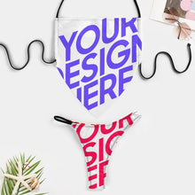 Charger l'image dans la galerie, 2023 New sexy bustier push-up bikini set 2 pièces maillot de bain J203D65 personnalisé avec logo texte photo (conception multi-images)