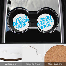 Charger l'image dans la galerie, Sous-verre de voiture à la mode et durable personnalisé et imprimé avec vos photos/images ou texte