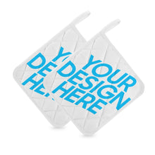 Charger l'image dans la galerie, Ensemble de porte-pot isolant (une paire) personnalisé avec prénom motif photo logo texte