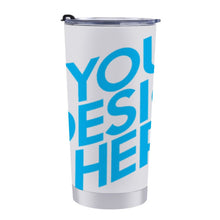 Charger l'image dans la galerie, Gobelet avec paille pour voiture personnalisé avec photo image logo motif texte