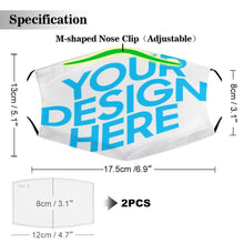 Charger l'image dans la galerie, Masque facial enfants avec filtres personnalisé avec prénom photo logo motif texte