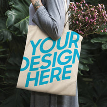 Charger l'image dans la galerie, Sac cabas Canvas impression recto-verso 38×41cm personnalisé avec photo motif image texte logo