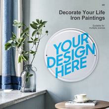 Charger l'image dans la galerie, Suspendue peinture à fer (rond) GY0903317 Personnalisé avec photo