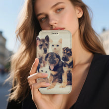Charger l'image dans la galerie, Coque Portefeuille Personnalisée en Cuir pour iPhone 17 avec Lanière
