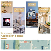 Charger l&#39;image dans la galerie, Chemin de Table Personnalisé Aspect Lin | Déco Chic avec Photo
