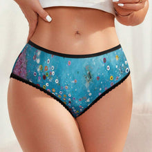 Charger l&#39;image dans la galerie, Culotte Dentelle Velours Personnalisée | Cadeau Femme Doux &amp; Sexy
