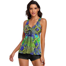 Charger l'image dans la galerie, Tankini Grande Taille avec Shorty | Maillot 2 Pièces Couvrant S-6XL
