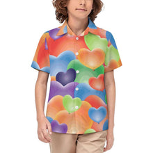 Charger l'image dans la galerie, Chemise Enfant Col Classique Coton Personnalisable Manches Courtes Poche
