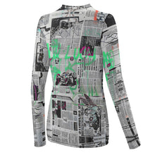 Charger l'image dans la galerie, Women's Long Sleeve T-Shirt Newspaper Graffiti
