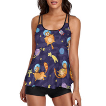 Charger l'image dans la galerie, Tankini Jupe avec Shorty : Maillot de Bain Robe Couvrant &amp; Confort
