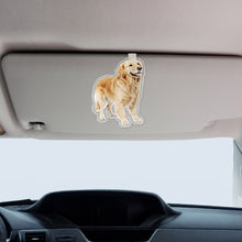 Charger l'image dans la galerie, Car Sun Visor Clip Black Cat, Back, Watercolor, Natural Style 12x12cm

