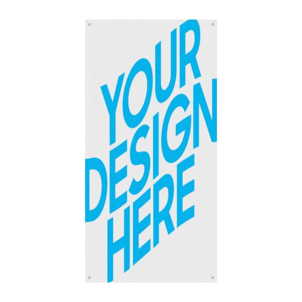 Bannière décorative pour rideau de porte (verticale) personnalisée avec prénom motif texte